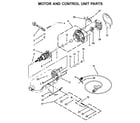 KitchenAid 5KSM175PSRCA0 motor and control unit parts diagram
