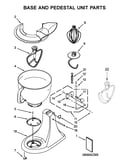Base and pedestal unit parts