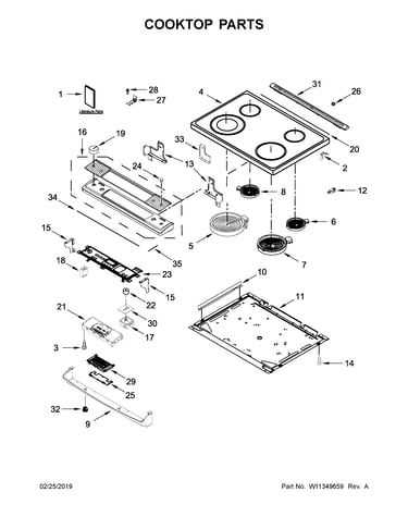 Cooktop parts