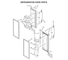 Maytag MFW2055YEM01 refrigerator door parts diagram