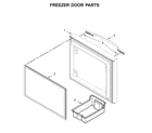 Maytag MFW2055YEM01 freezer door parts diagram