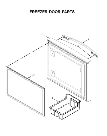 Freezer door parts