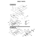 Maytag MFW2055YEW01 shelf parts diagram