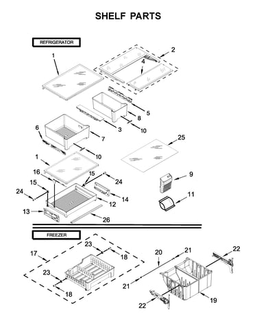 Shelf parts