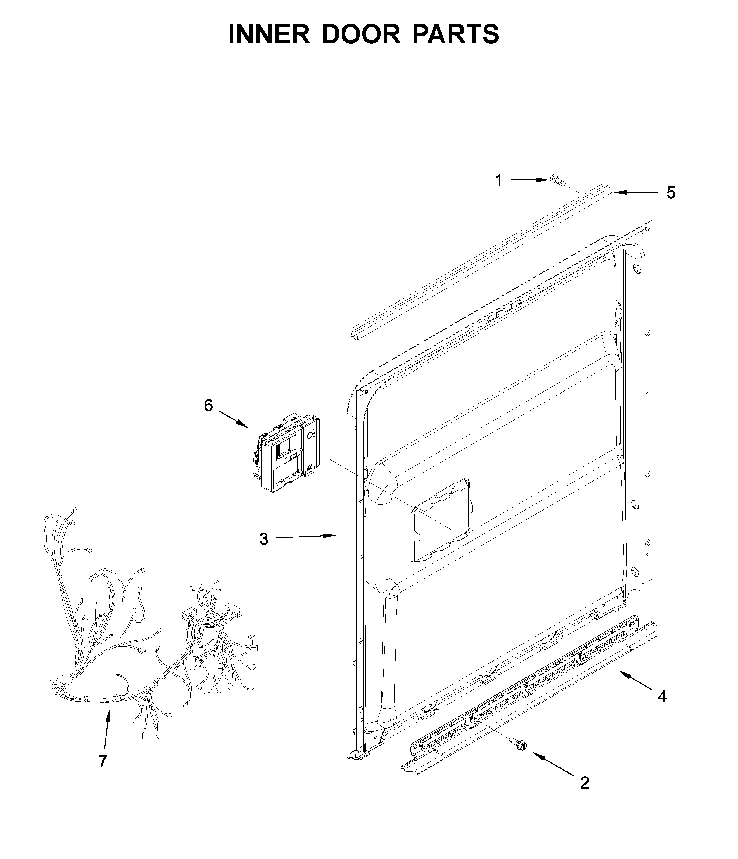 Inner door parts