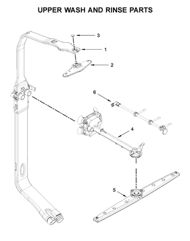 Upper wash and rinse parts