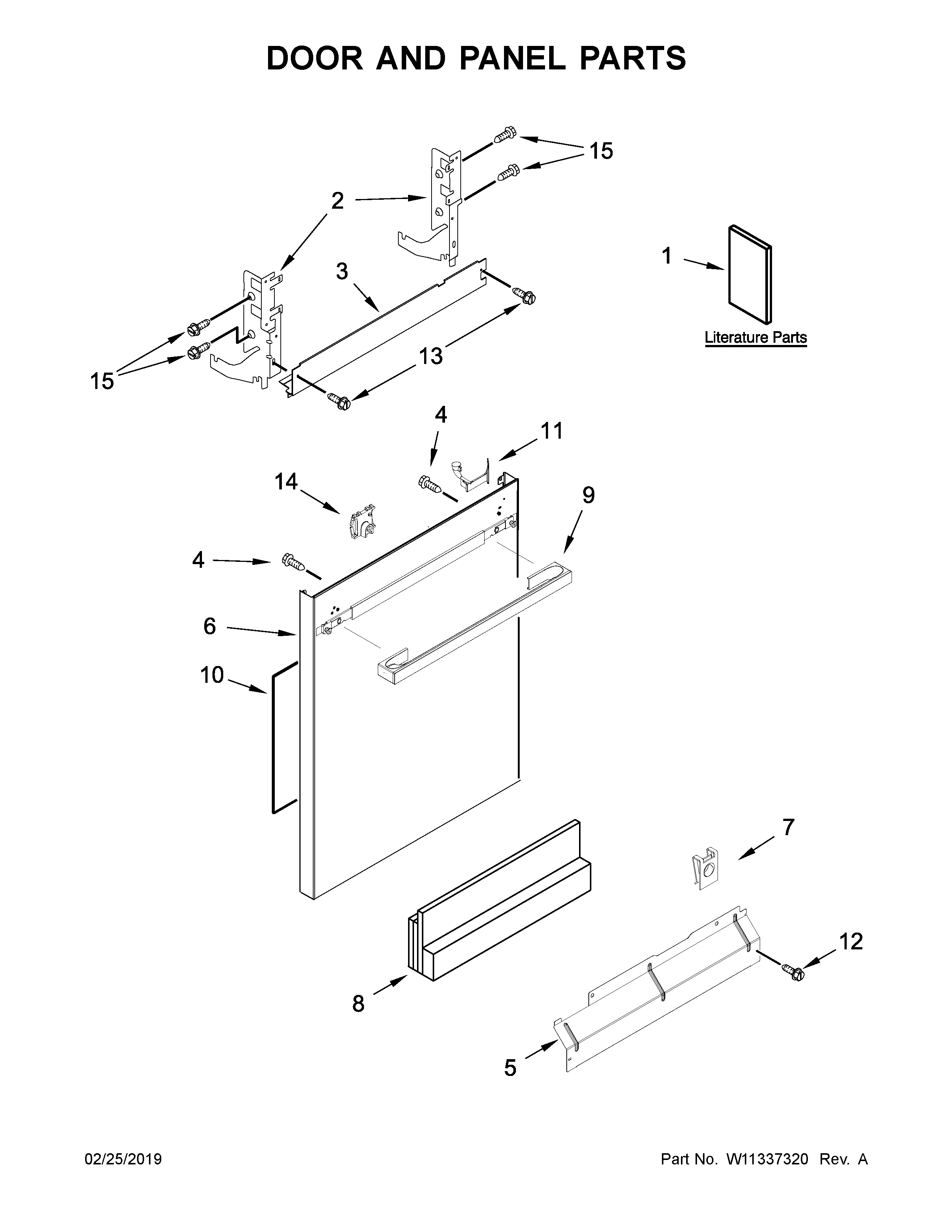 Door and panel parts