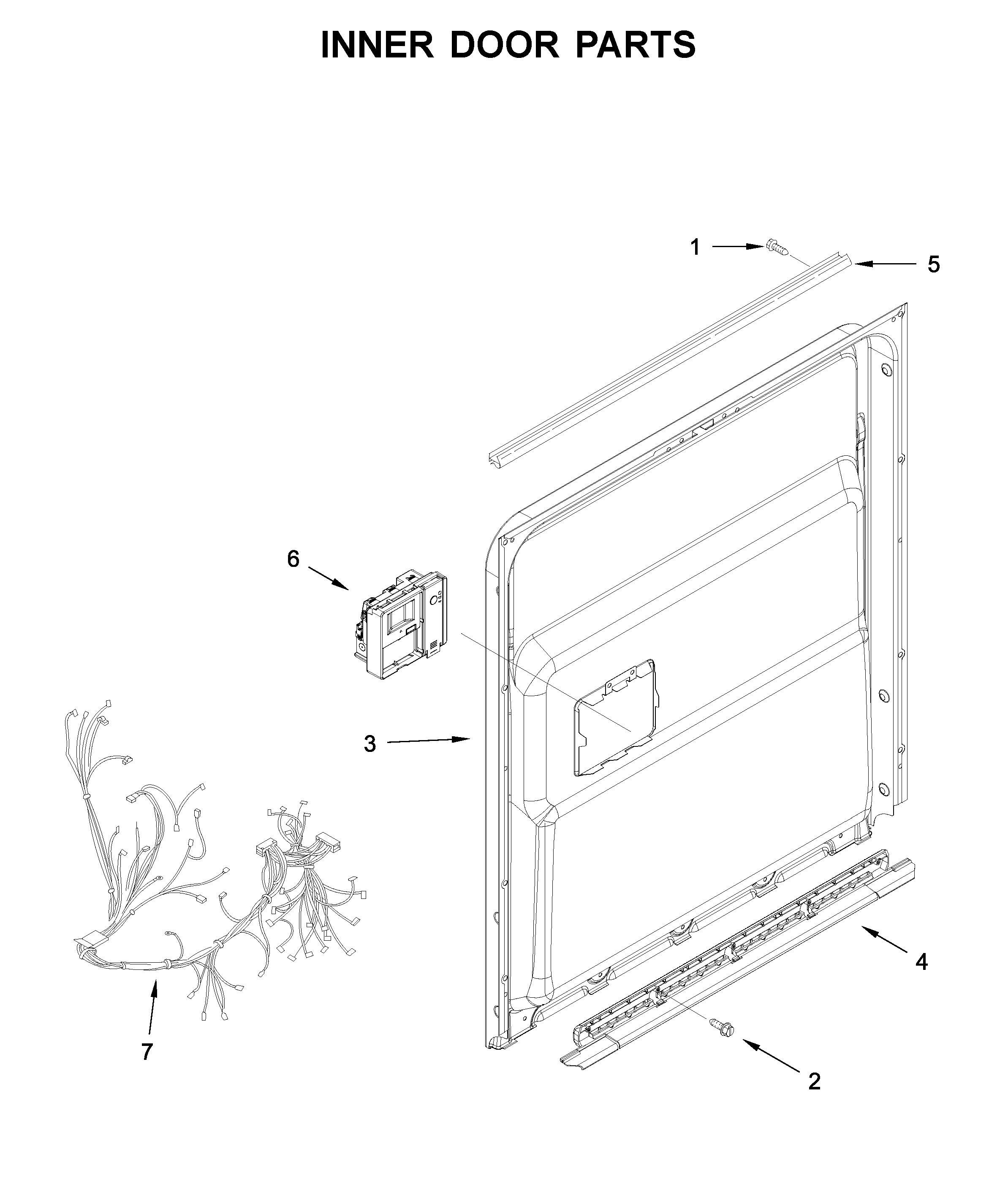 Inner door parts