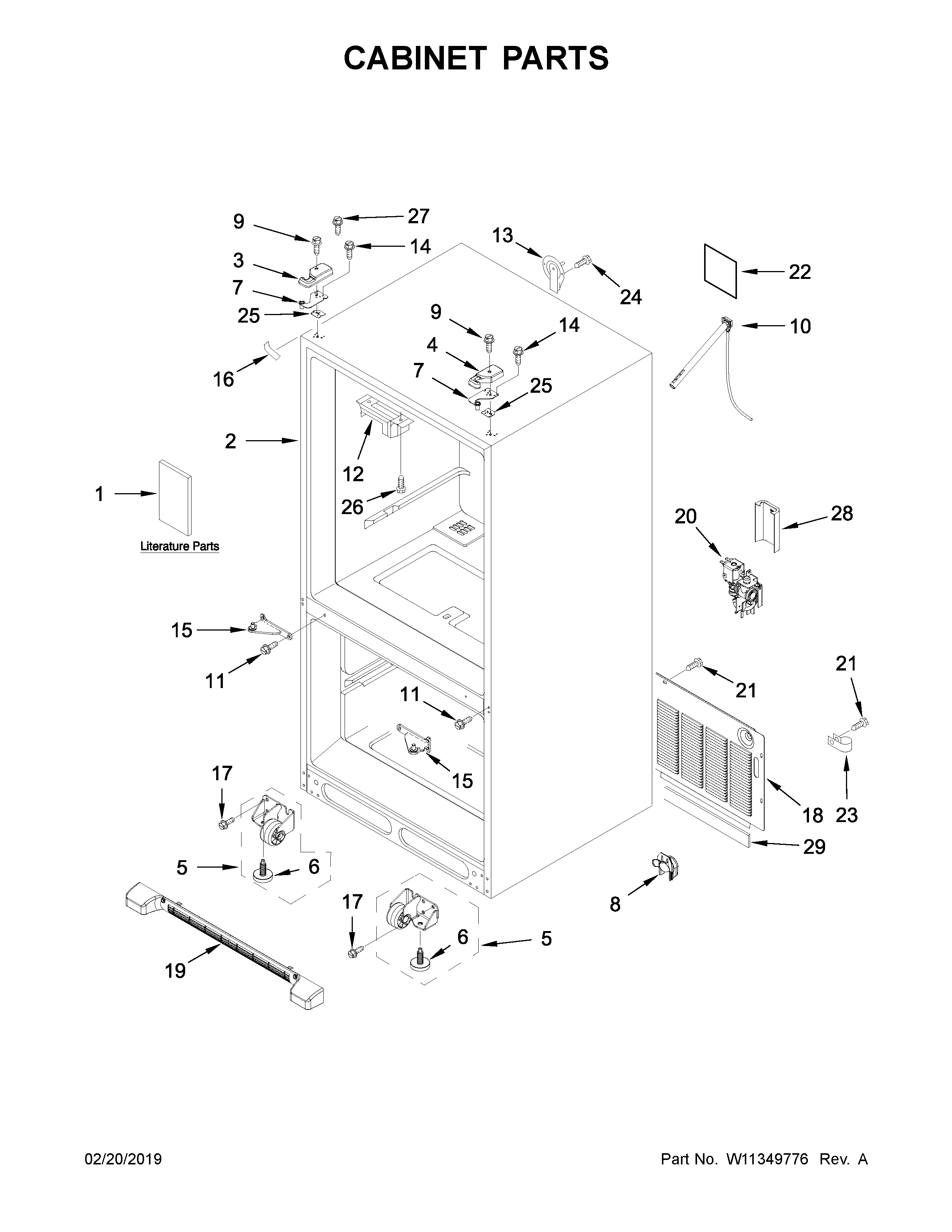 Cabinet parts