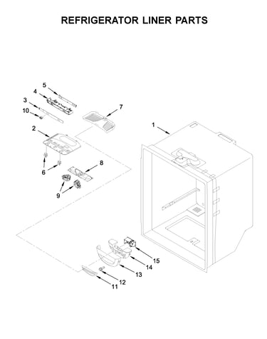 Refrigerator liner parts