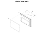 Maytag MFF2558FEW01 freezer door parts diagram