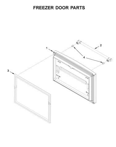 Freezer door parts