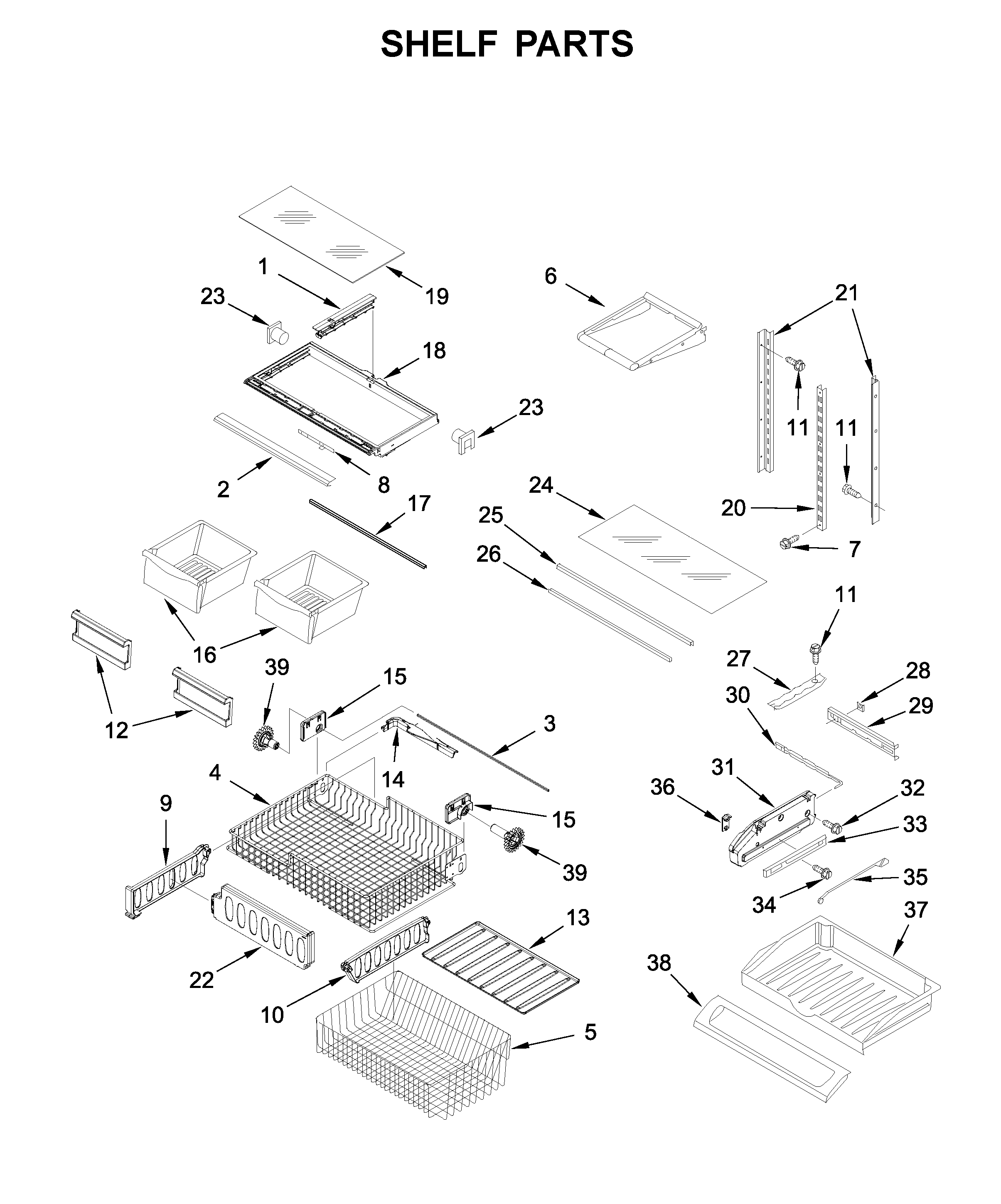 Shelf parts