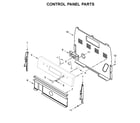 Whirlpool YWFE510S0HB1 control panel parts diagram