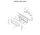 Whirlpool YWFE745H0FS2 control panel parts diagram