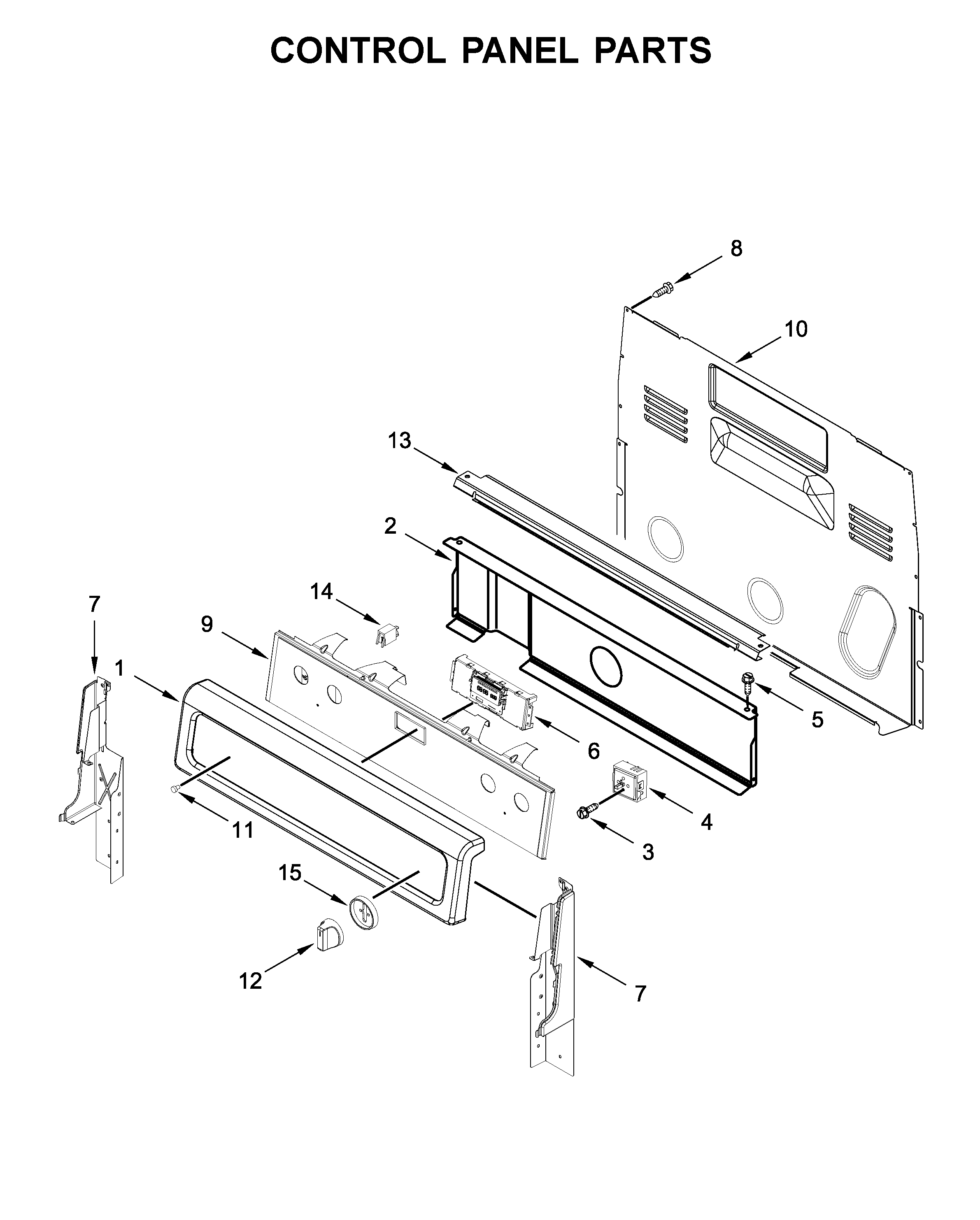 Control panel parts