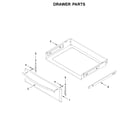 Whirlpool YWFE745H0FS2 drawer parts diagram