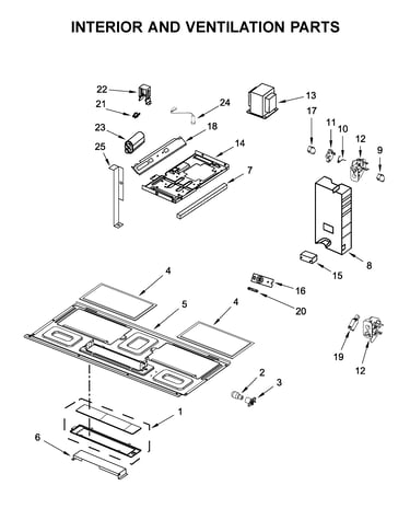 Interior and ventilation parts