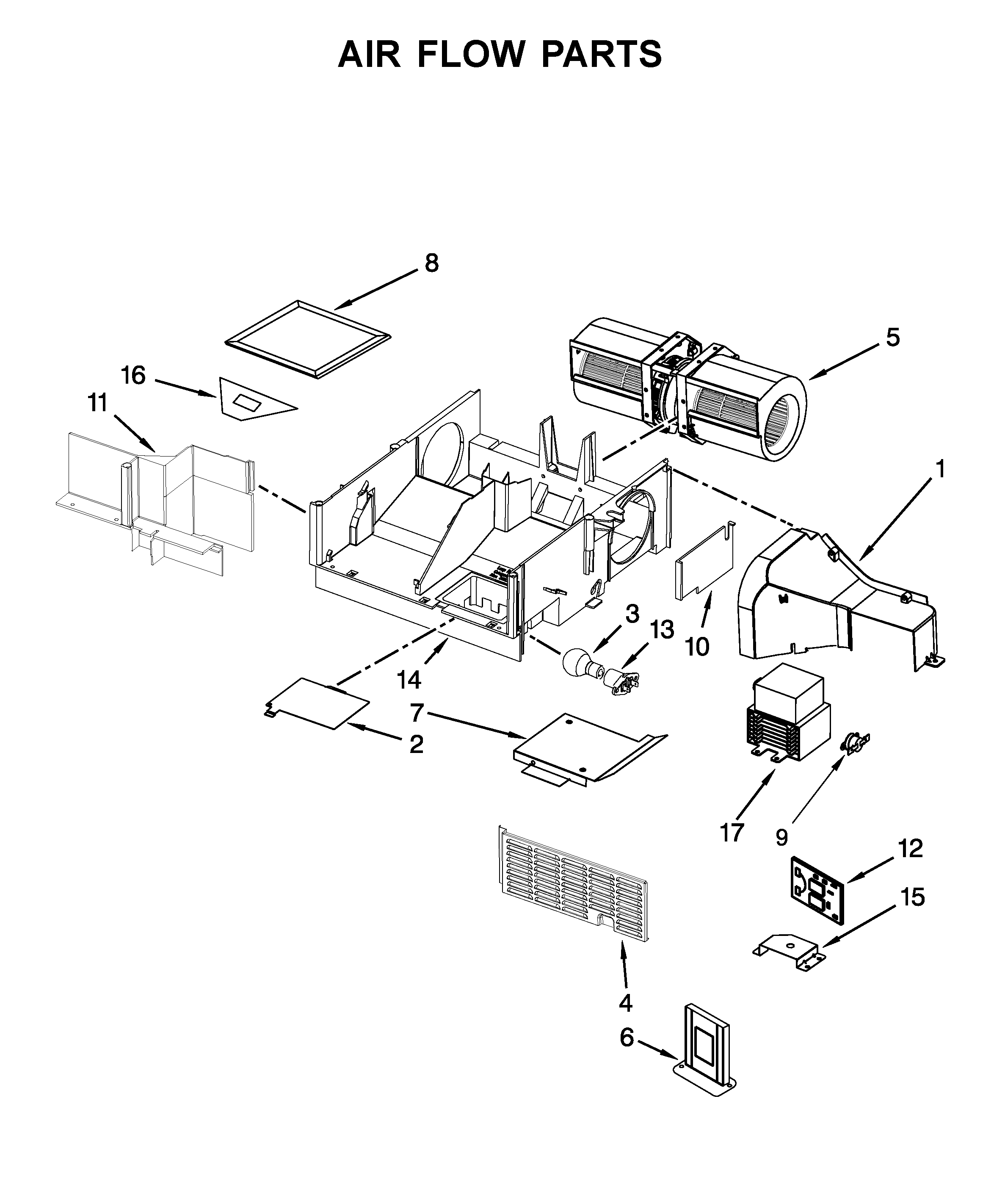 Air flow parts