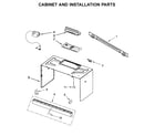 Maytag YMMV1174DS0 cabinet and installation parts diagram