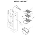 Amana ASI2575GRB01 freezer liner parts diagram
