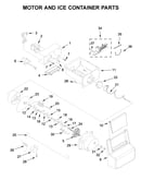 Motor and ice container parts