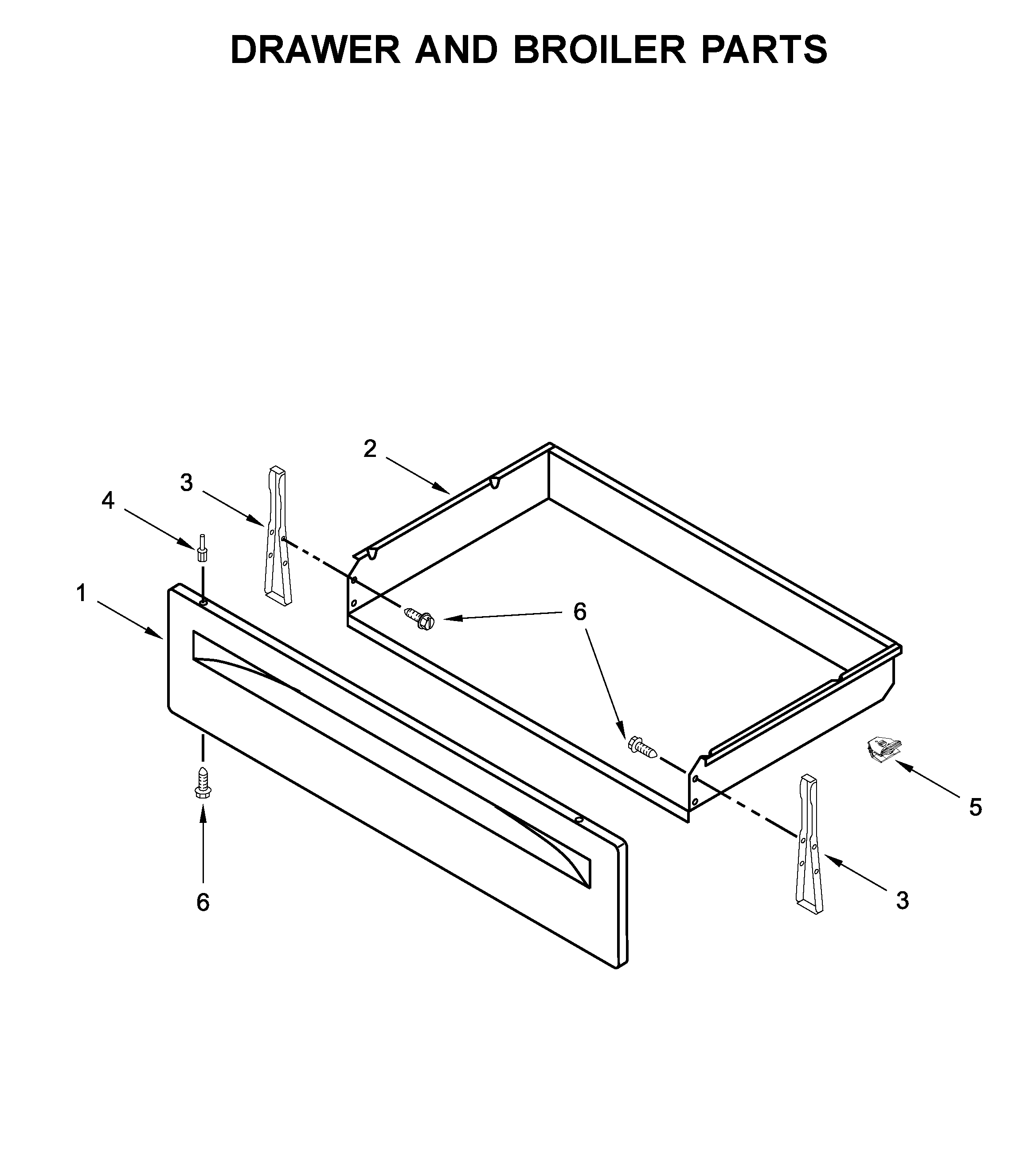 Drawer and broiler parts