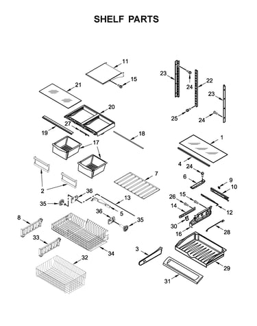 Shelf parts