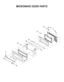 Microwave door parts
