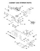 Cabinet and stirrer parts
