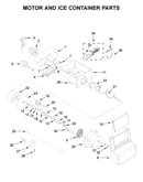 Motor and ice container parts