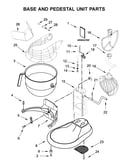 Base and pedestal unit parts