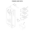 Amana ASI2175GRS01 freezer liner parts diagram