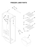 Freezer liner parts