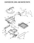 Evaporator, grid, and water parts