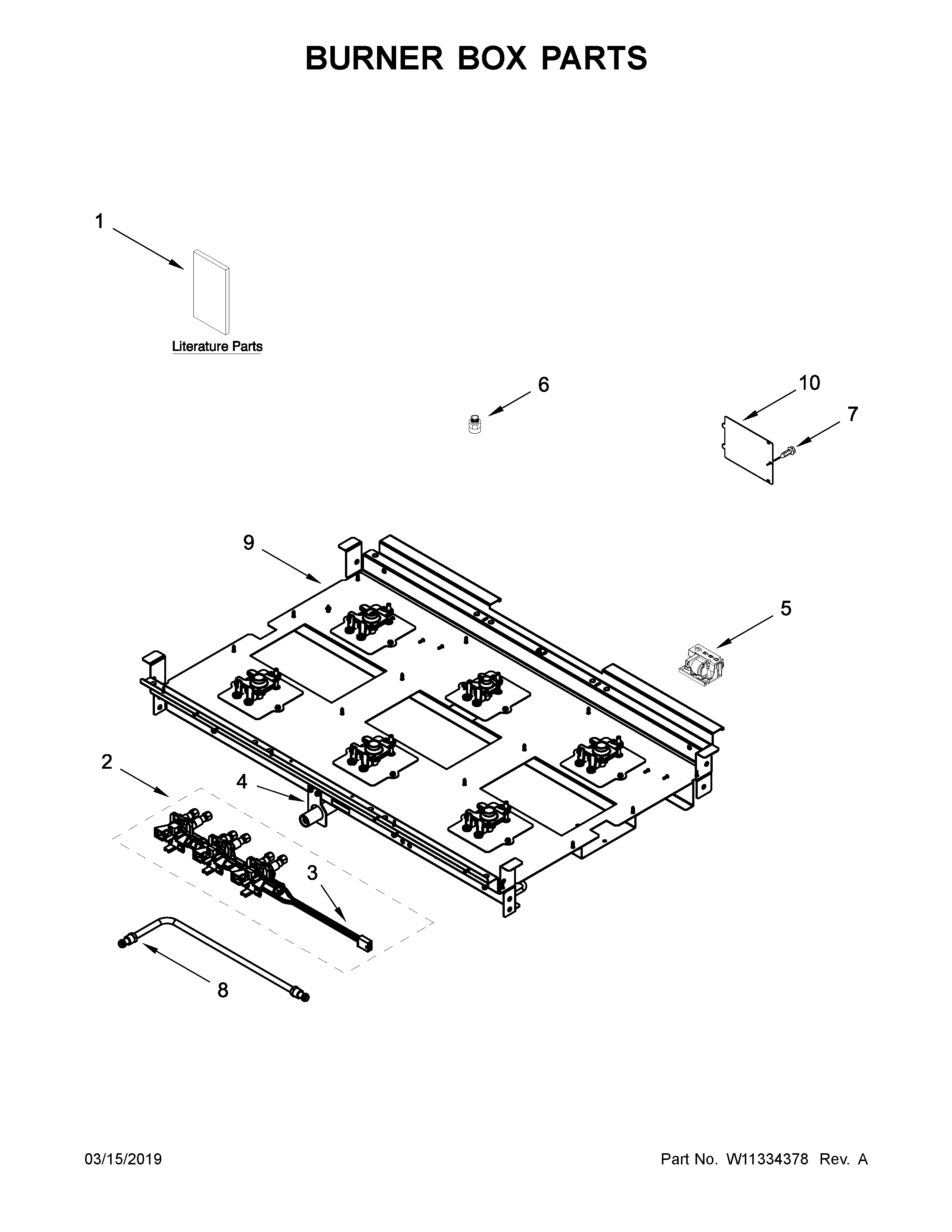 Burner box parts