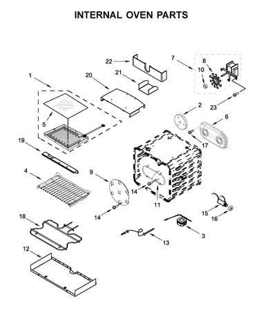 Internal oven parts