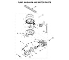 Maytag MDB8989SHK0 pump, washarm and motor parts diagram
