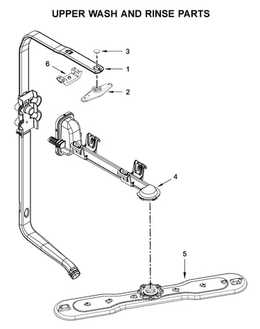 Upper wash and rinse parts