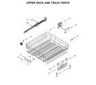 Maytag MDB8989SHK0 upper rack and track parts diagram