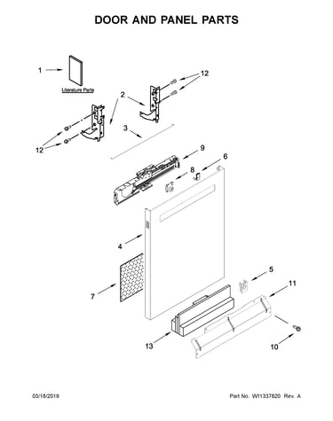 Door and panel parts