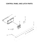 Control panel and latch parts