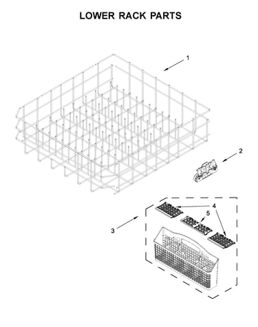 Lower rack parts