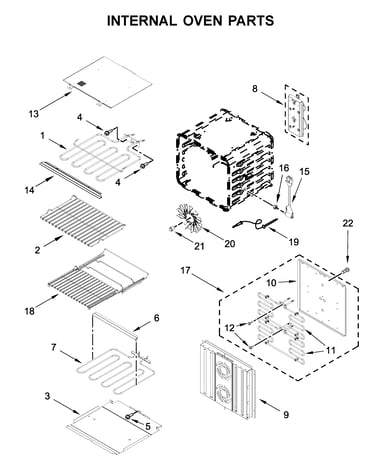 Internal oven parts