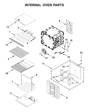 Internal oven parts