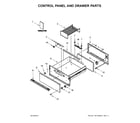 Jenn-Air JJD3030IM00 control panel and drawer parts diagram