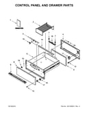 Control panel and drawer parts