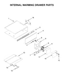 Internal warming drawer parts