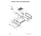 Jenn-Air JJD3030IL00 control panel and drawer parts diagram