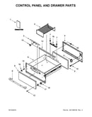 Control panel and drawer parts